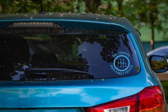 Millennial Anti-Theft Manual Gear Decal