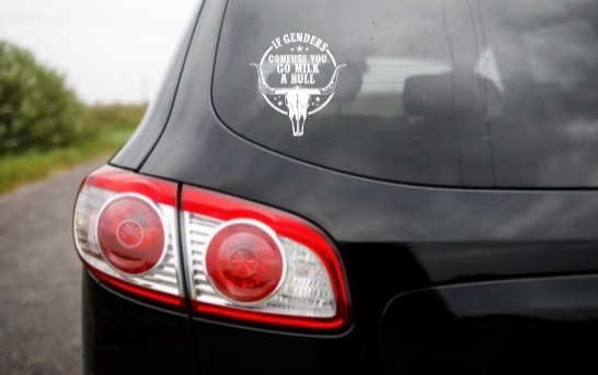 If Genders Confuse You Go Milk a Bull Decal