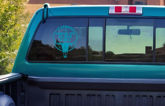 If Genders Confuse You Go Milk a Bull Decal