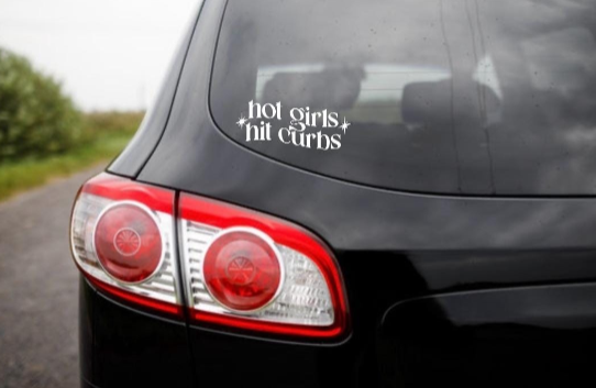 Hot Girls Hit Curbs Decal