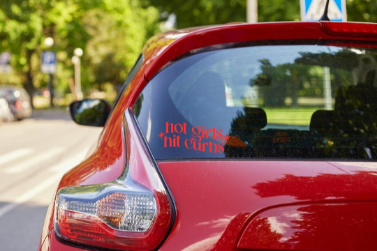 Hot Girls Hit Curbs Decal