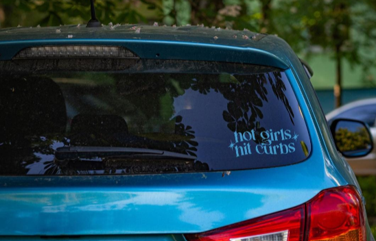 Hot Girls Hit Curbs Decal