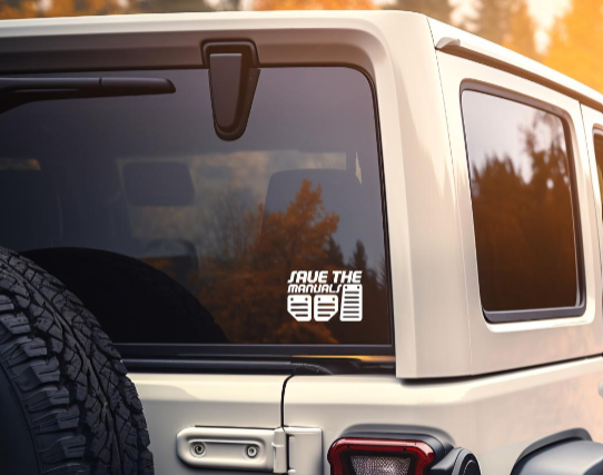 Save the Manuals 3 Pedal Decal