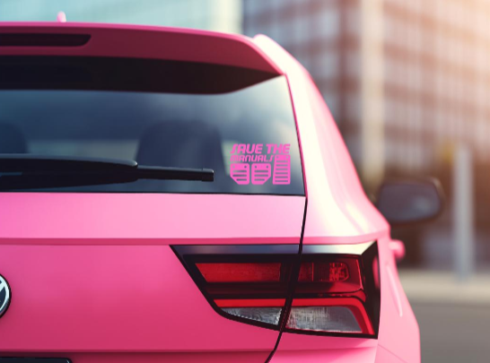 Save the Manuals 3 Pedal Decal